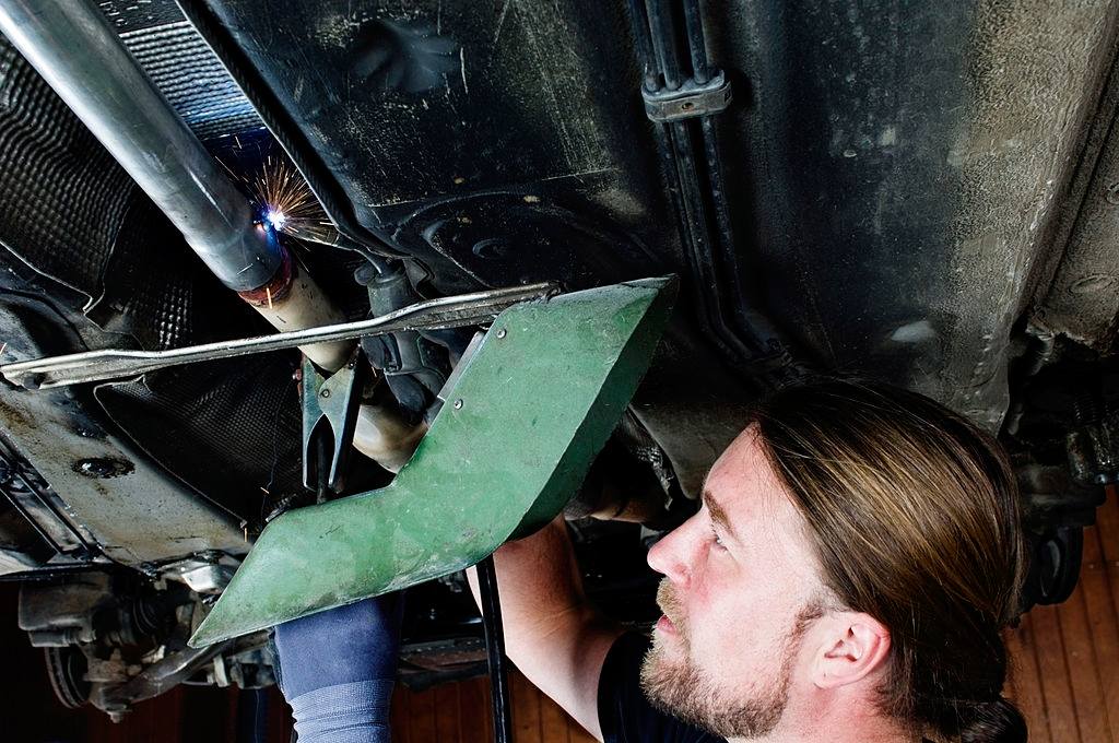 Mechanic At Work Welding