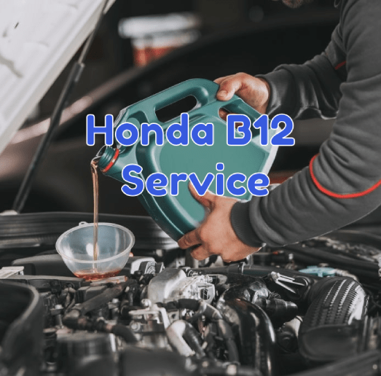 mechanic performing B12 Service