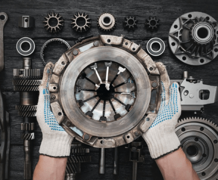 repairing car clutch