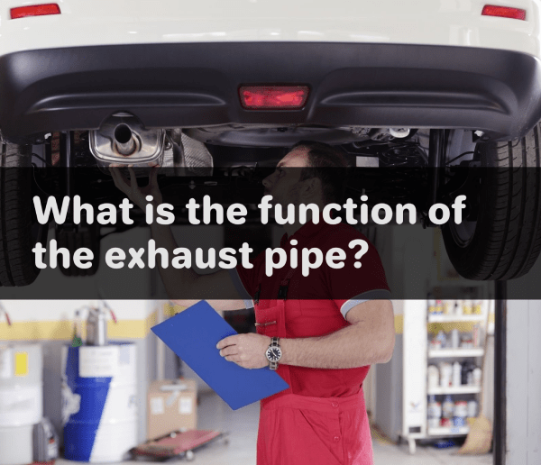 mechanic inspecting exhaust pipe