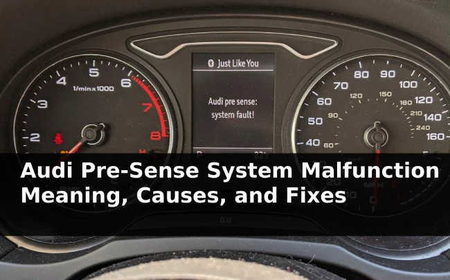 Audi Pre-Sense System Malfunction