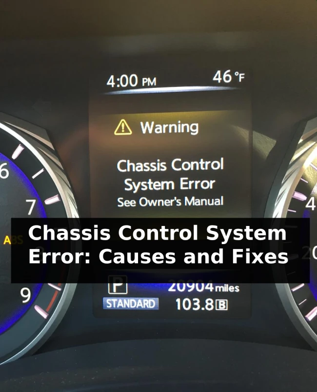Chassis Control System warning