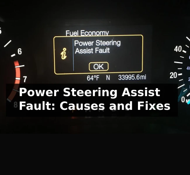 Power Steering Assist Fault Ford Fusion