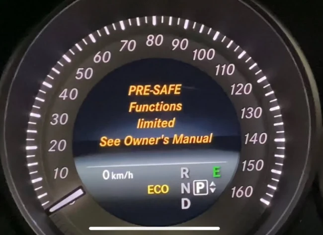 PRE-SAFE Functions Limited Mercedes