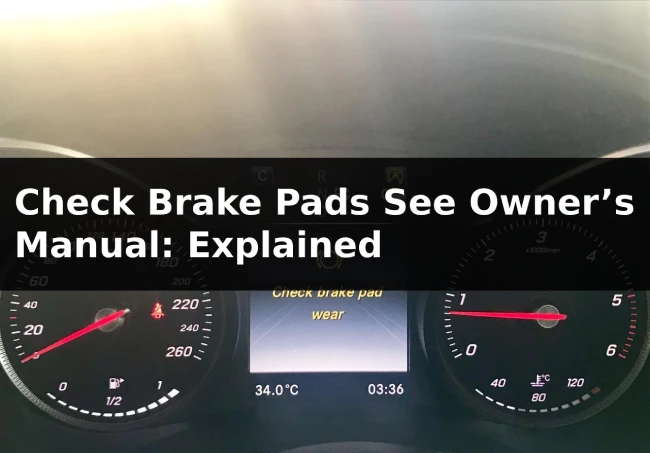 check brake pad wear mercedes