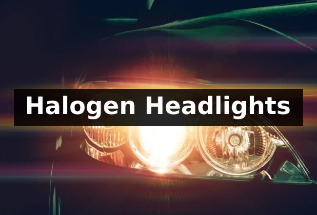 Halogen car headlights