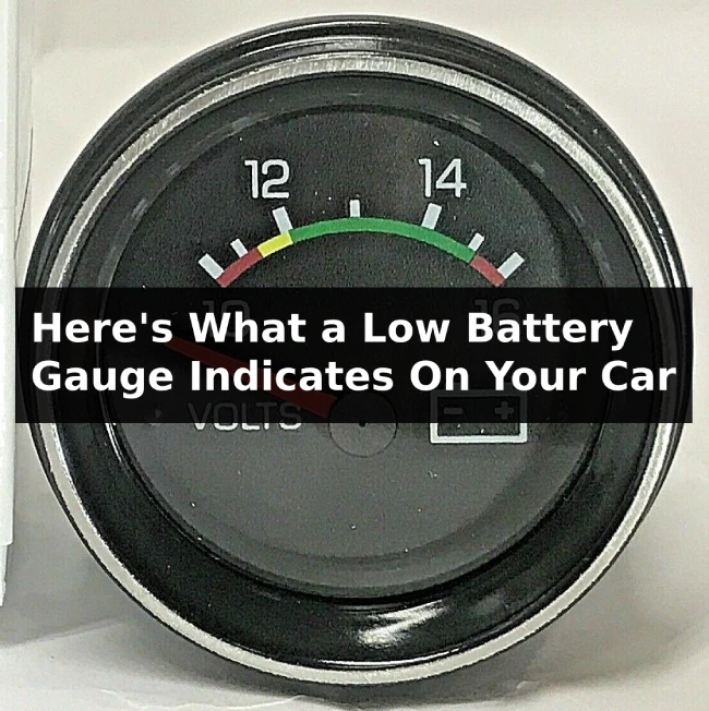 low car battery gauge