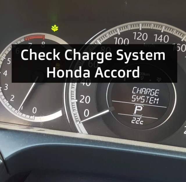 check charge system honda accord