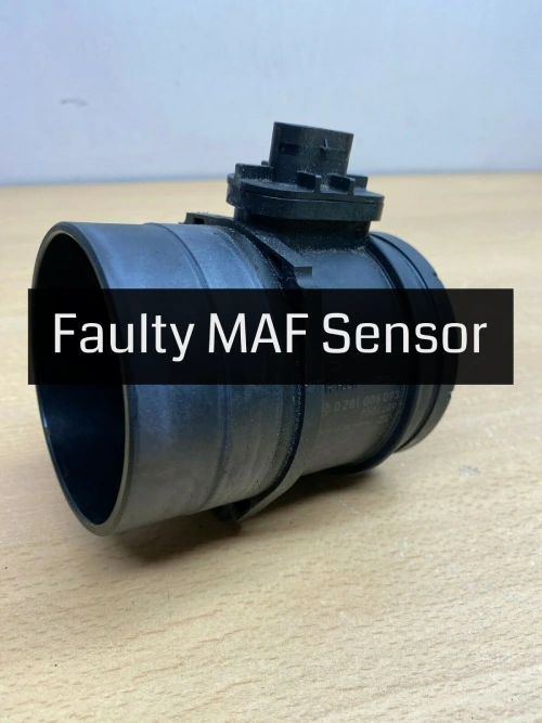 faulty mass air flow sensor