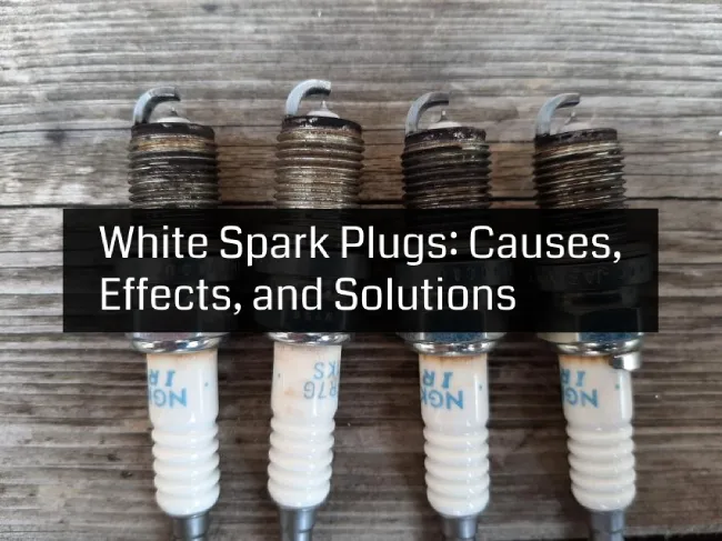 white deposits on spark plugs