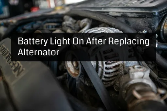 battery warning on after new alternator
