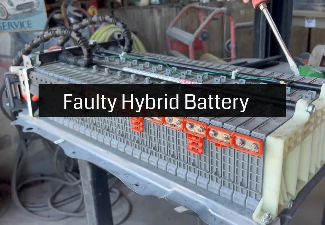 faulty prius battery